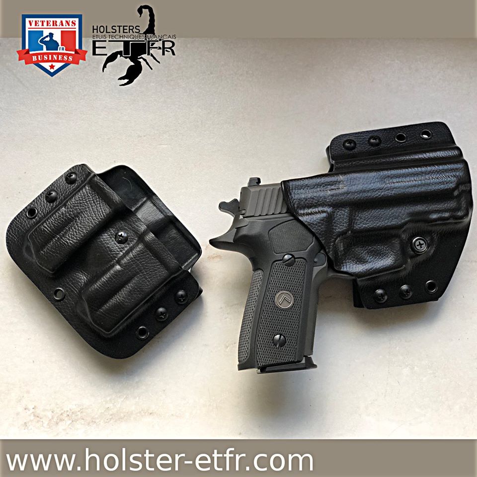 Holster d'épaule kydex + porte chargeur double Sig 2022 droitier _  Équipement joueur airsoft