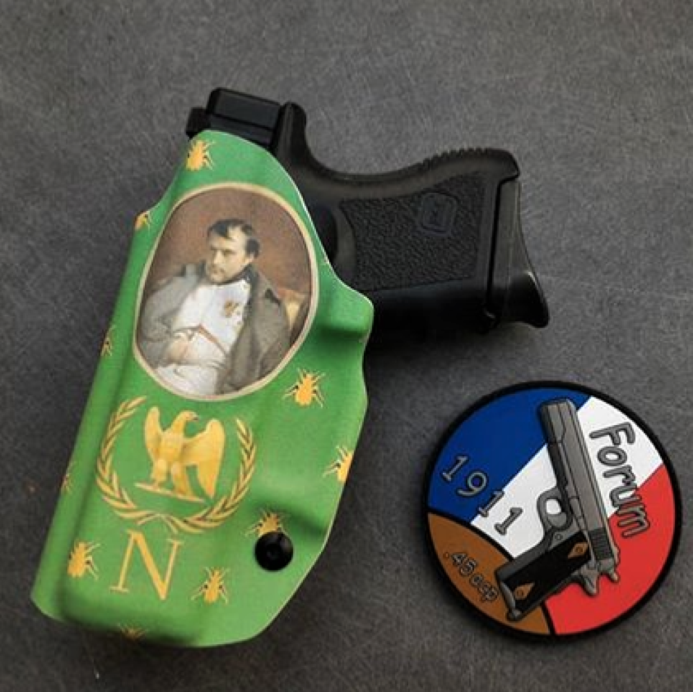 inside discret holster etfr iwb kydex france napoleon infused custom glock 26