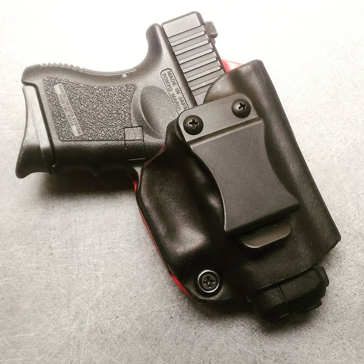 compact glock 26 iwb inside concealed carry france police cuir