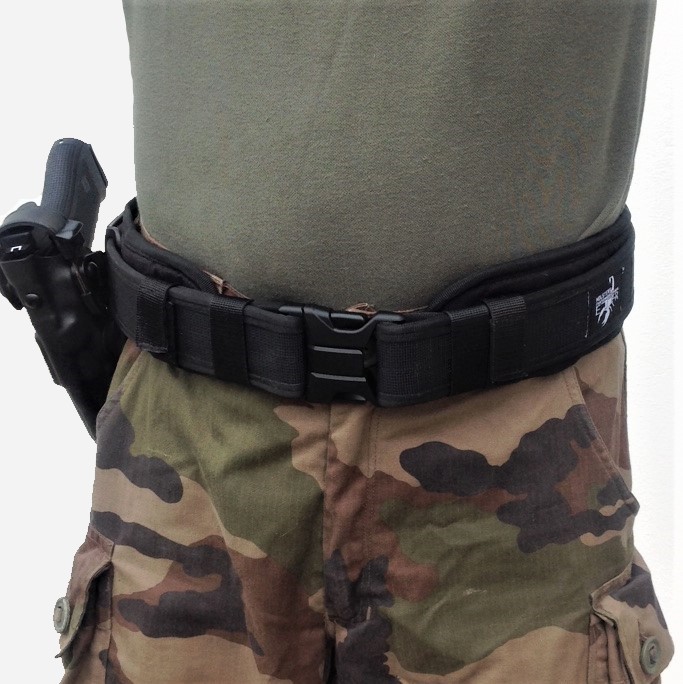 ceinture intervention police gendarmerie molle france etfr holster 50mm sous ceinturon confort 70mm
