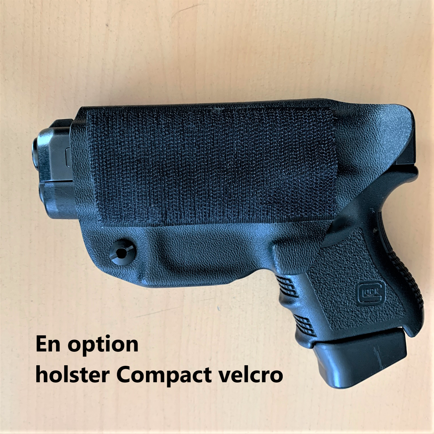 holster sacoche à bandouilière velcro police gendarmerie glock 26 option etfr france option 3