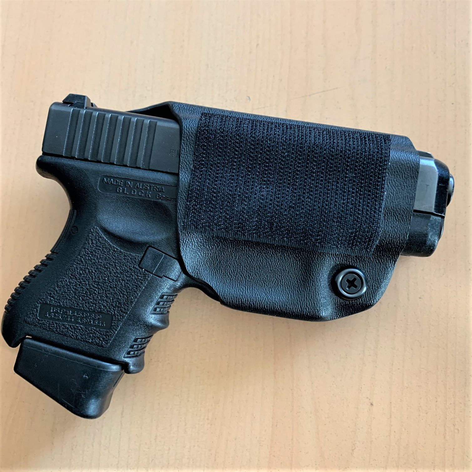 holster sacoche à bandouilière velcro police gendarmerie glock 26 option etfr france