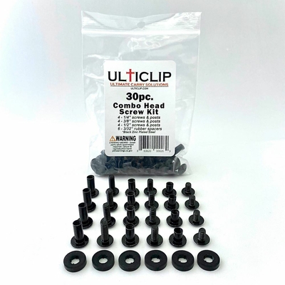 Ulticlip 30 Pieces Combo Head Screw Kit Dealer