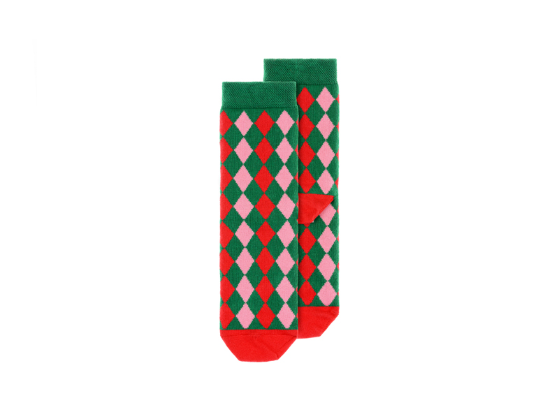 Chaussettes de Noël | Motifs losanges