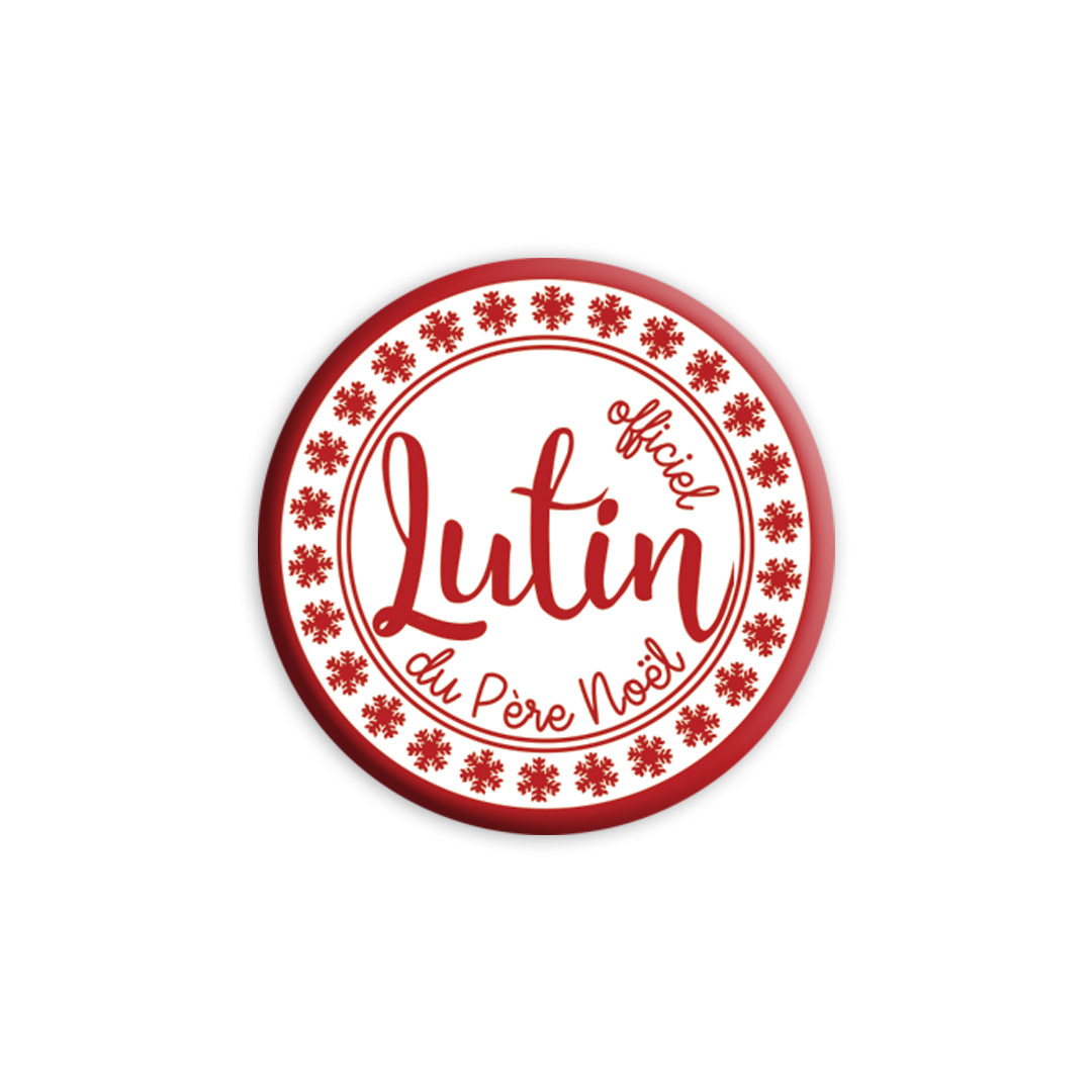 Badge de Noël  Lutin officiel du Père Noël - Noël/Badges de Noël - TICKY-TACKY