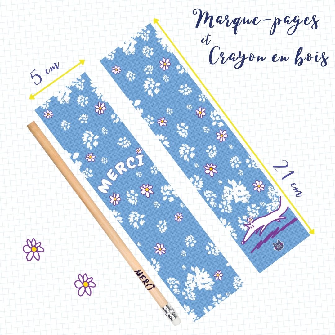 4 - Marque-Pages-Crayon-fleurs-merci