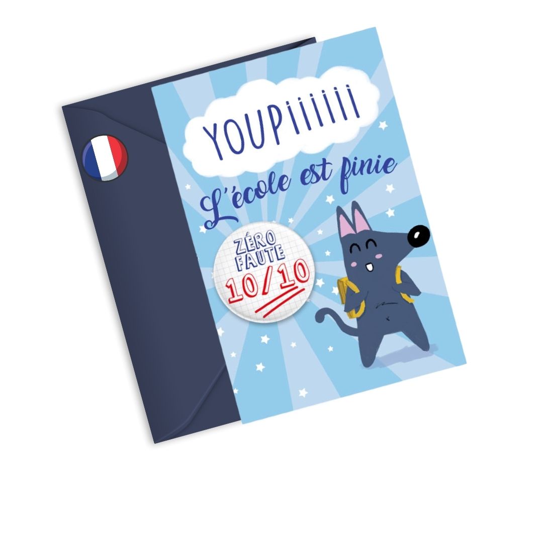 Kit youpiii Maître ou Maîtresse | Carte et badge pour le maître ou la maîtresse