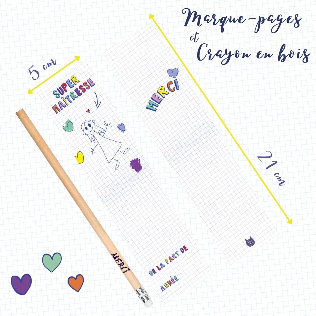 4 - Marque-Pages-Crayon-Maîtresse