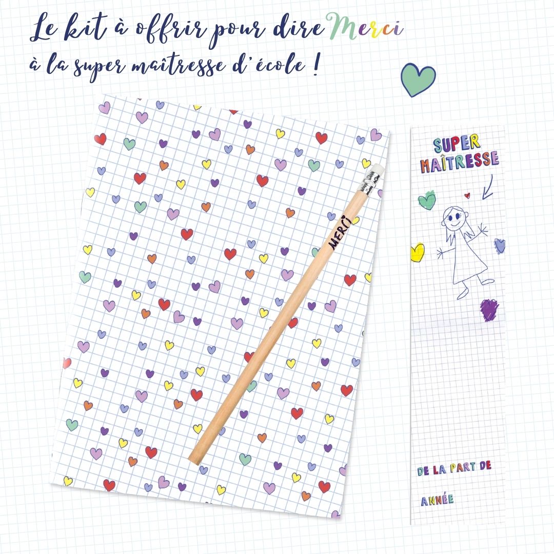 Cahier de texte école Cadeau pour une Super Tata