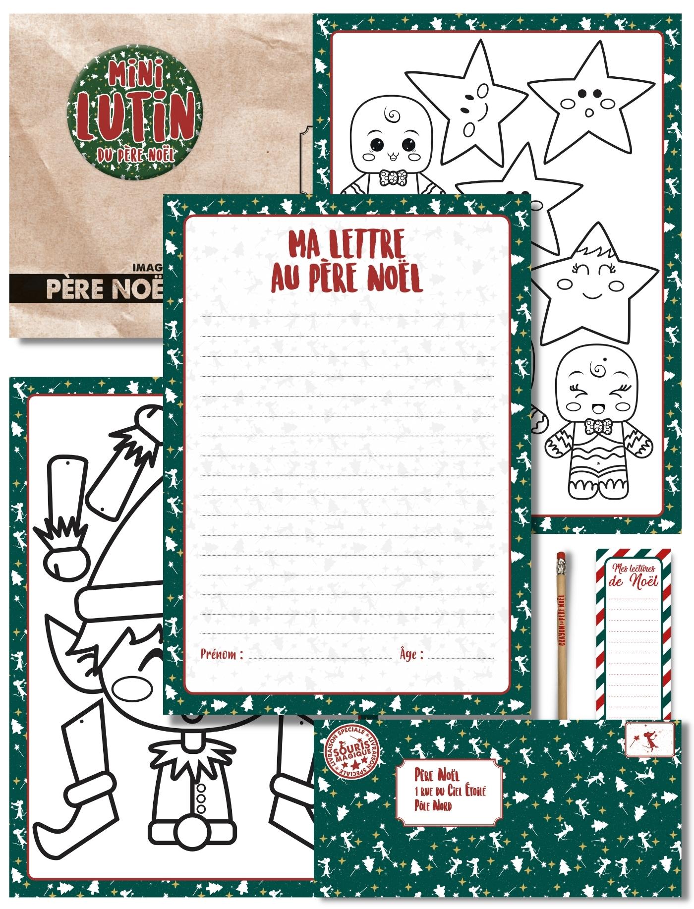 Kit pour écrire sa lettre au Père Noël | version étoiles