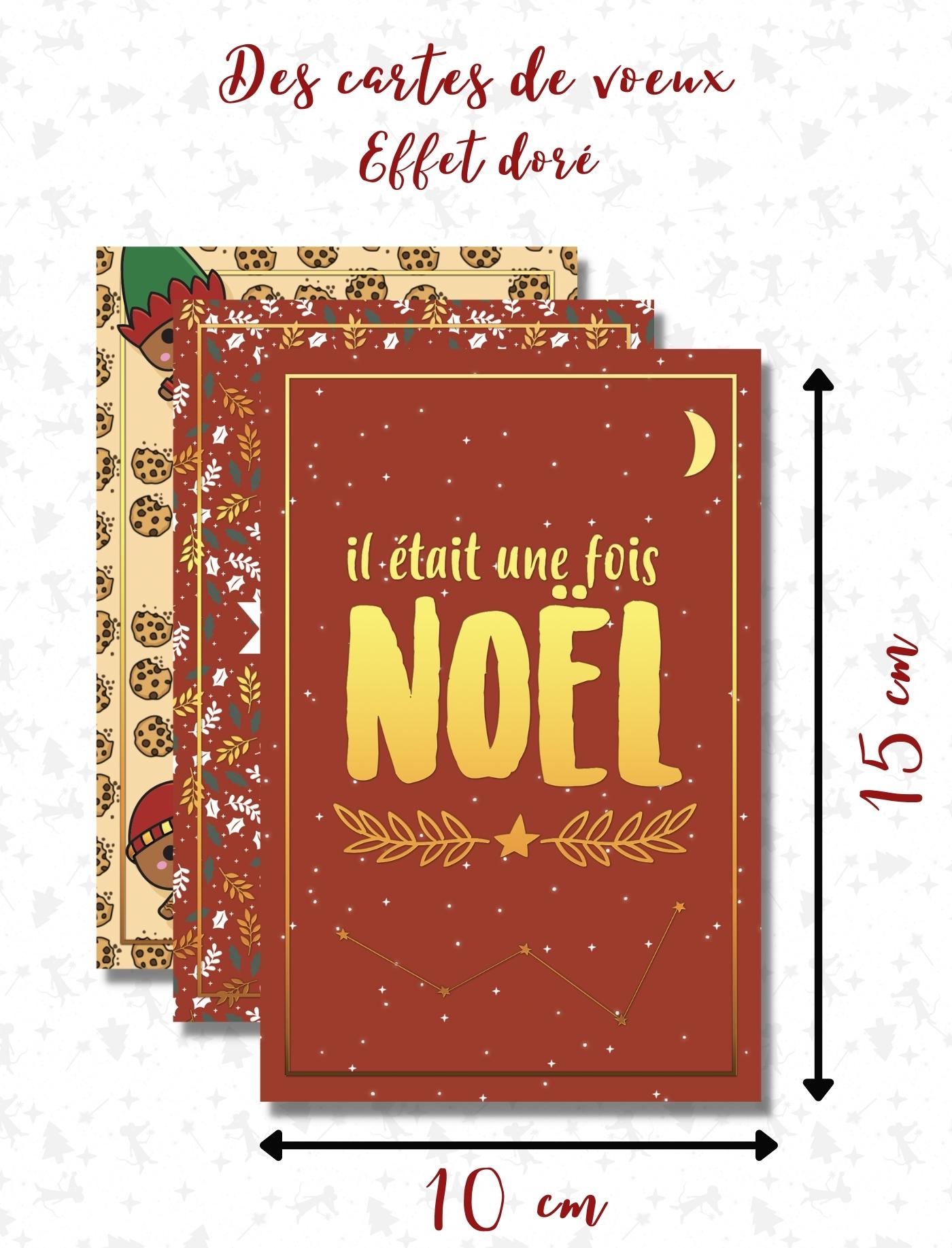 6-Kit-Cartes-Postales-Enveloppes-Noel