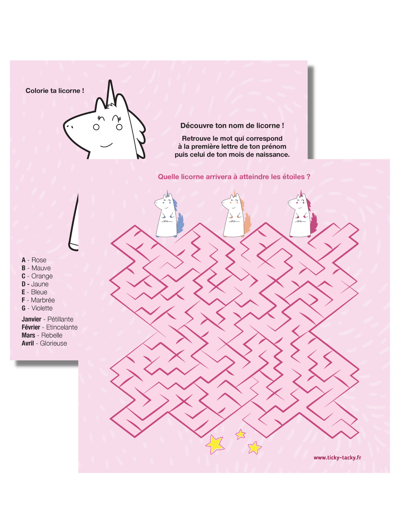 Moltby 134Pcs Kit Anniversaire Licorne Cadeau pour Fille - Licorne