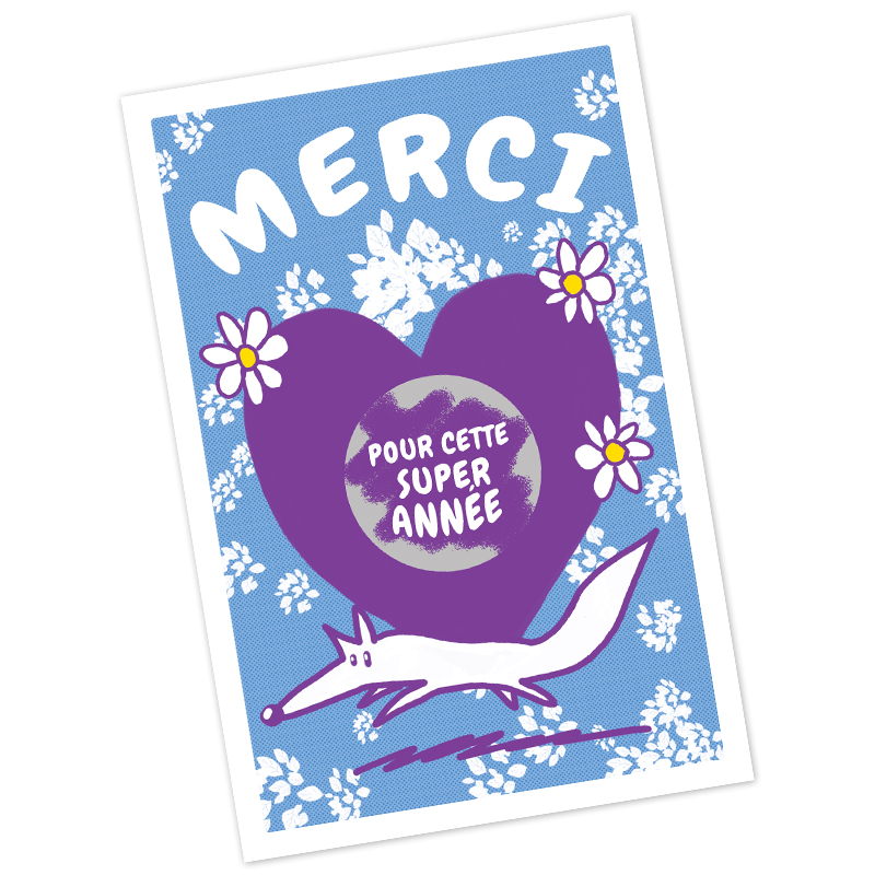 Carte A Gratter Merci Pour Cette Super Annee Nos Zolis Produits Ticky Tacky