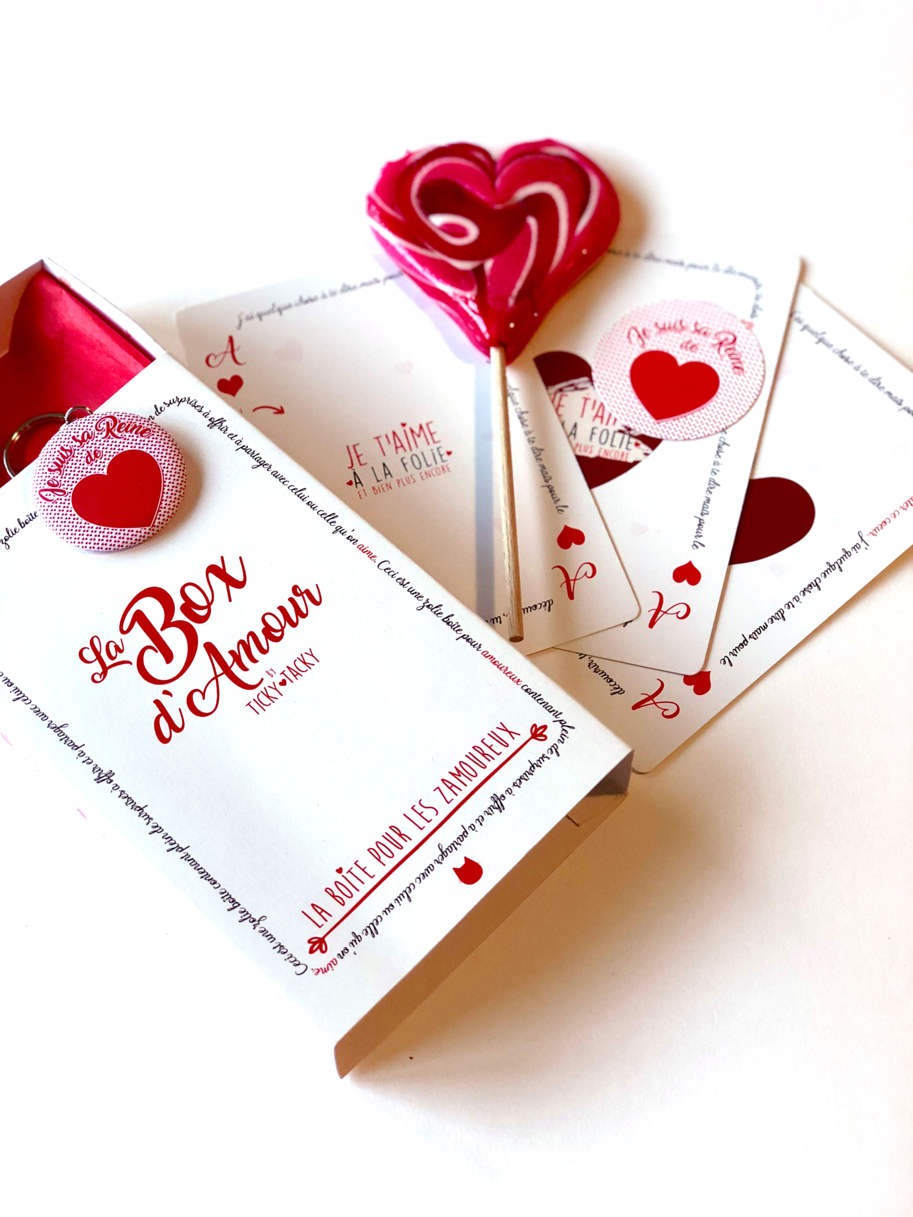 Box pour  les Zamoureux Cadeaux pour  Les amoureux  TICKY 