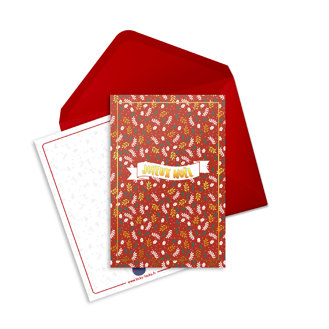 Lot De 3 Cartes De Noel Avec Ses Enveloppes Collection Noel Papeterie De Noel Ticky Tacky