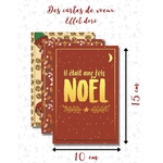 6-Kit-Cartes-Postales-Enveloppes-Noel