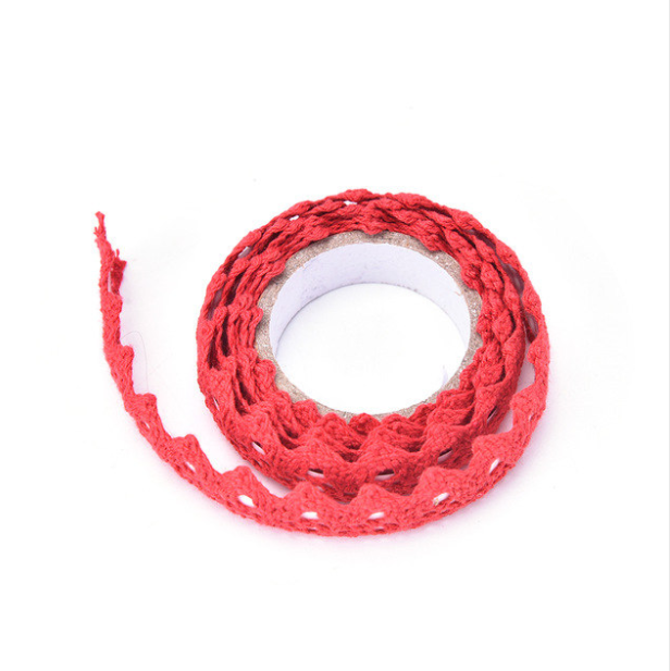 masking tape dentelle rouge