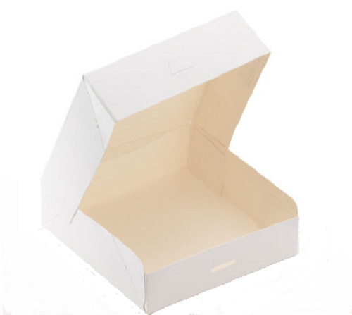 Carré - Boite carton blanc 16cm {2 épaisseurs}