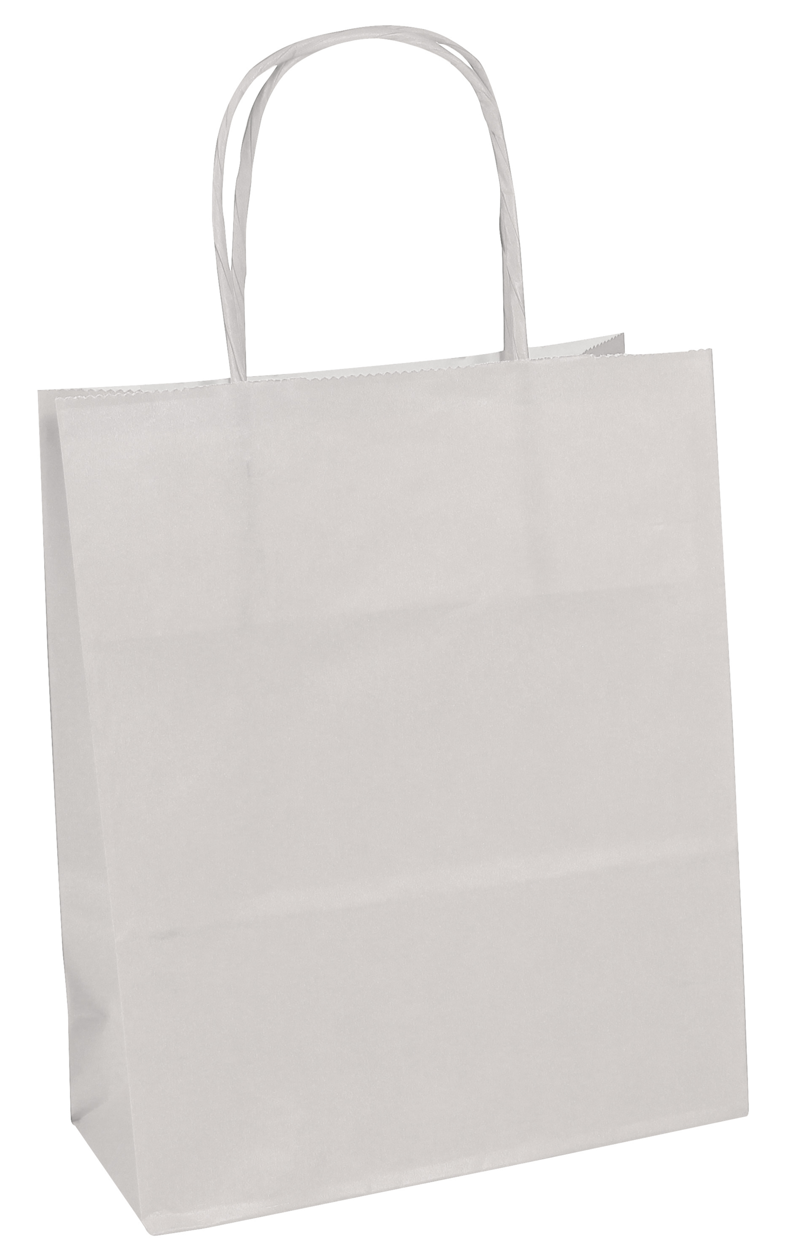 Thepaperbagstore 5 Petit Sacs en Papier avec Poignées Torsadées pour Cadeaux et Fêtes 180x220x80mm Blanc 