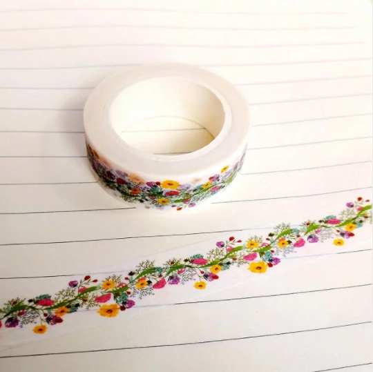 Gorgeous - Masking tape fleurs