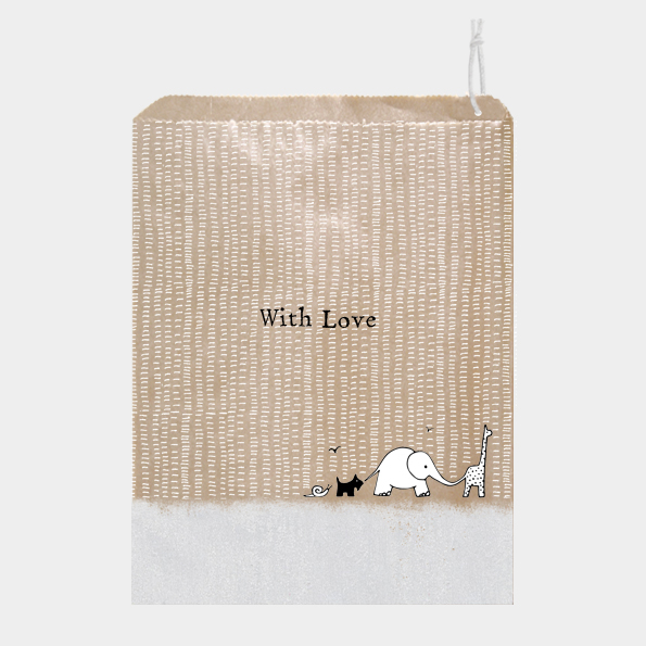 With love - 10 grandes pochettes avec des animaux