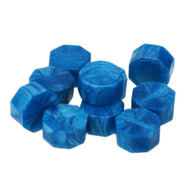 Bleu - 100 granulés de cire pour sceau