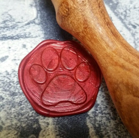 sceau patte de chien