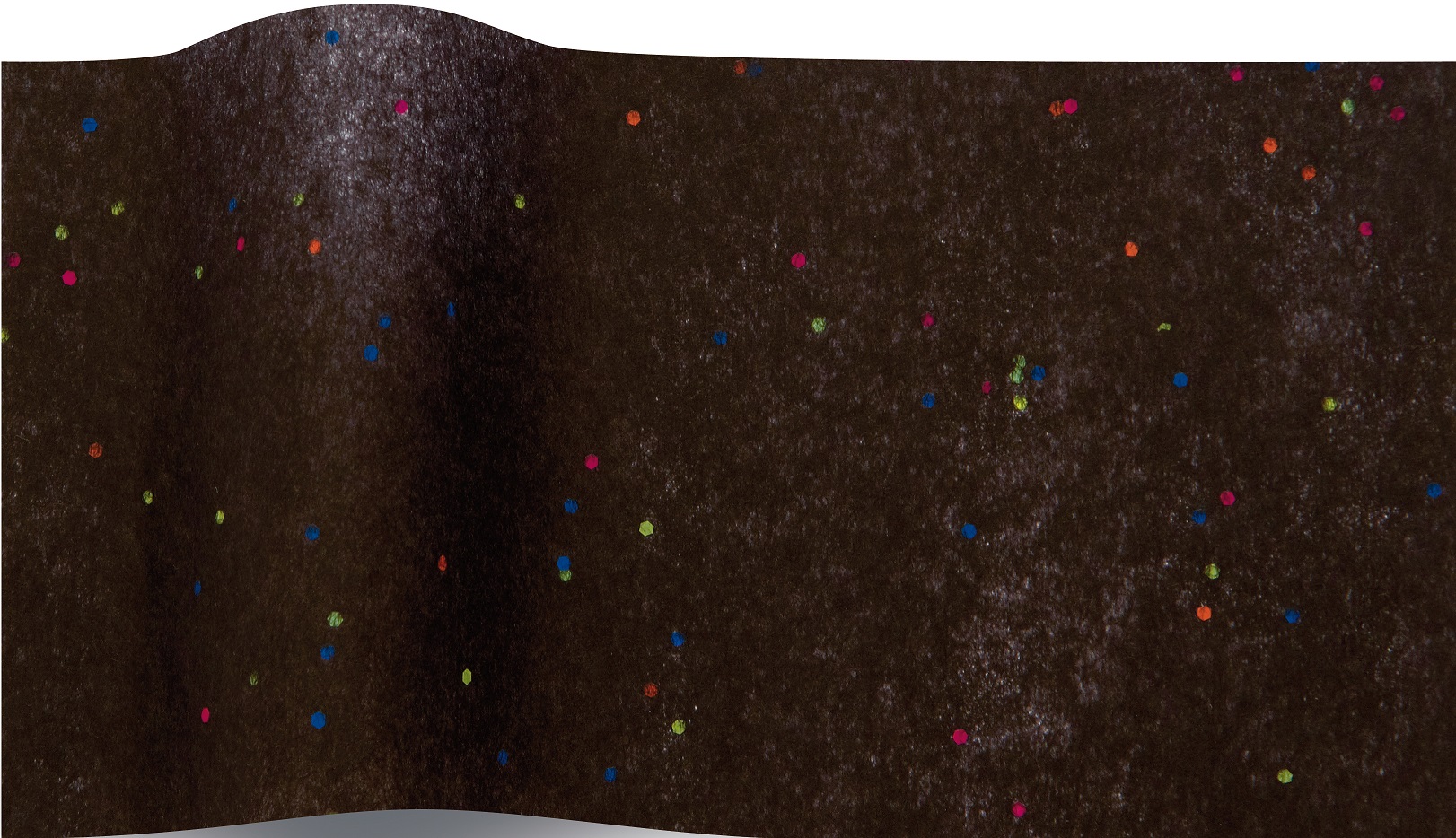 Diamant - 5 feuilles de papier de soie noir et points multicolores