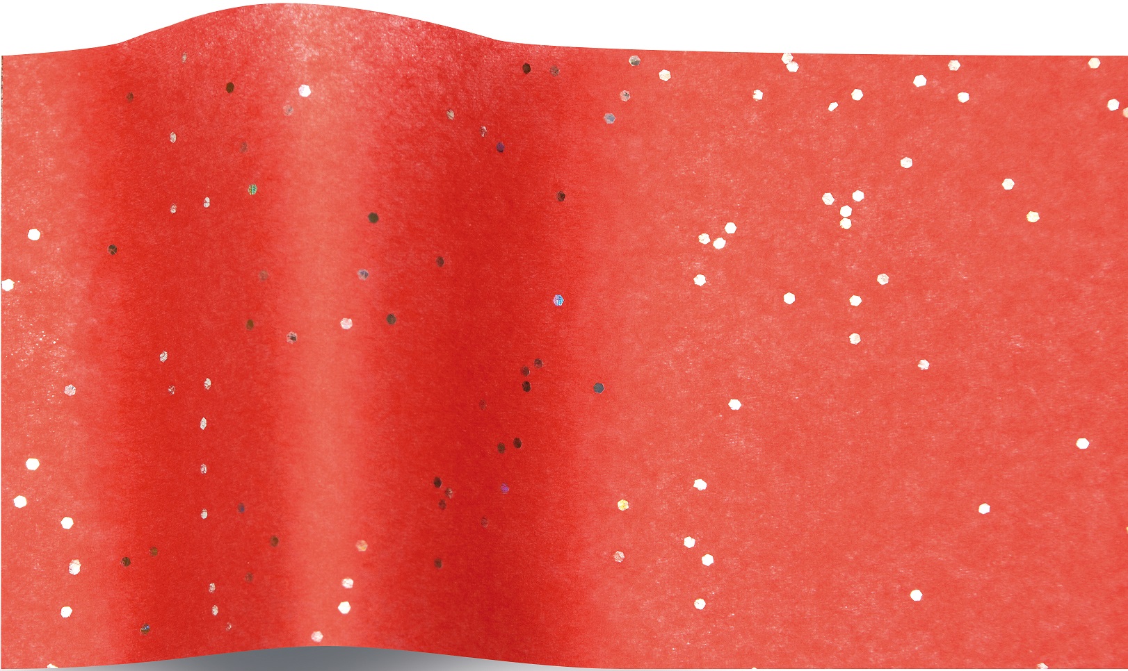 Diamant - 5 feuilles de papier de soie rouge et paillettes