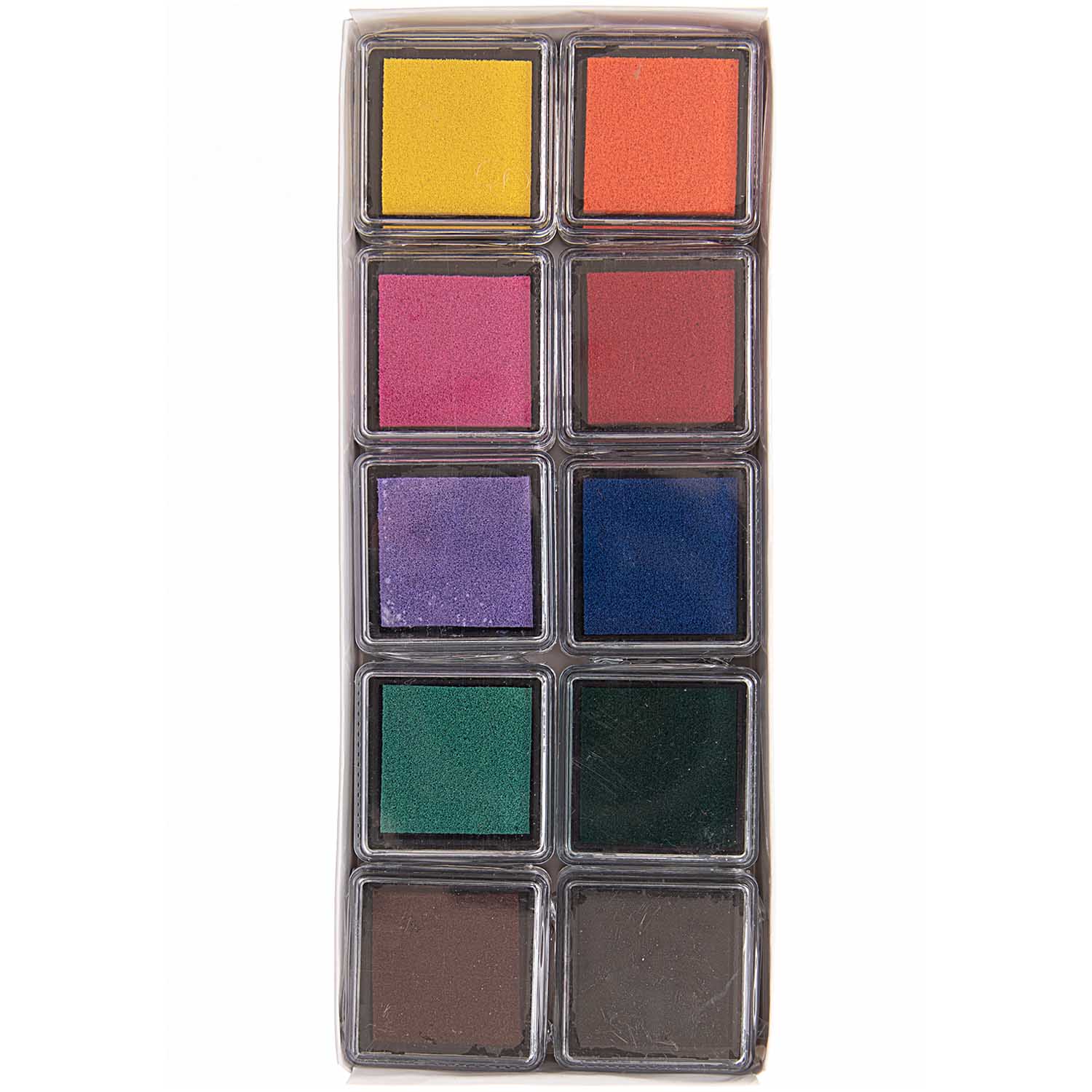 Lot De 10 Encres De Recharge Pour Tampon - 7 Ml, Couleurs Vives (rouge, Vert, Bleu, Rose, Jaune...)