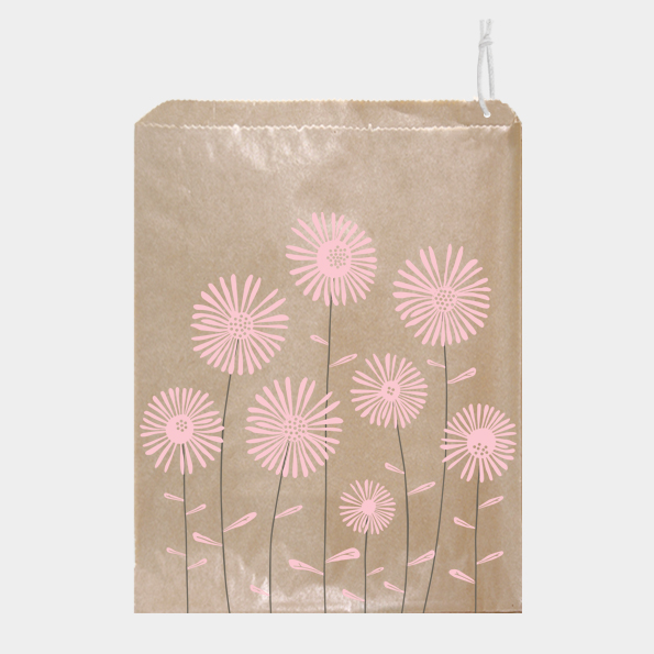 sachet fleur en kraft