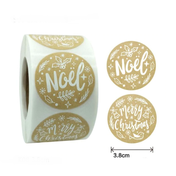 sticker kraft noel