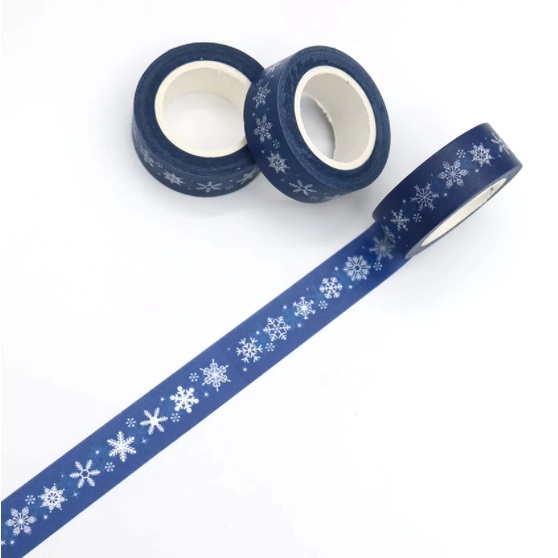 Noël - Masking tape flocons de neige {2}