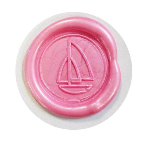 Sceau avec manche en bois vernis - ROSE - Herbin