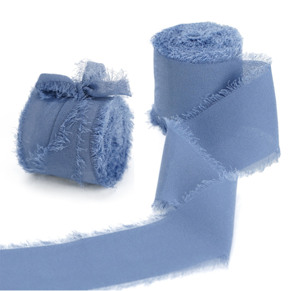 ruban mousseline bleu enveloppe
