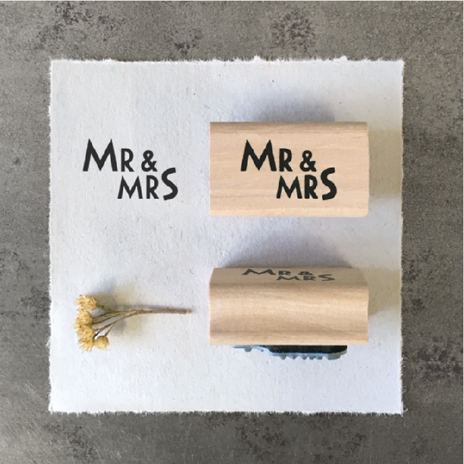 Mr & Mrs - Tampon mariage