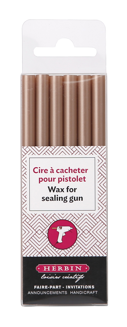 Sceau - Cire or rose pour pistolet à cire ø7mm
