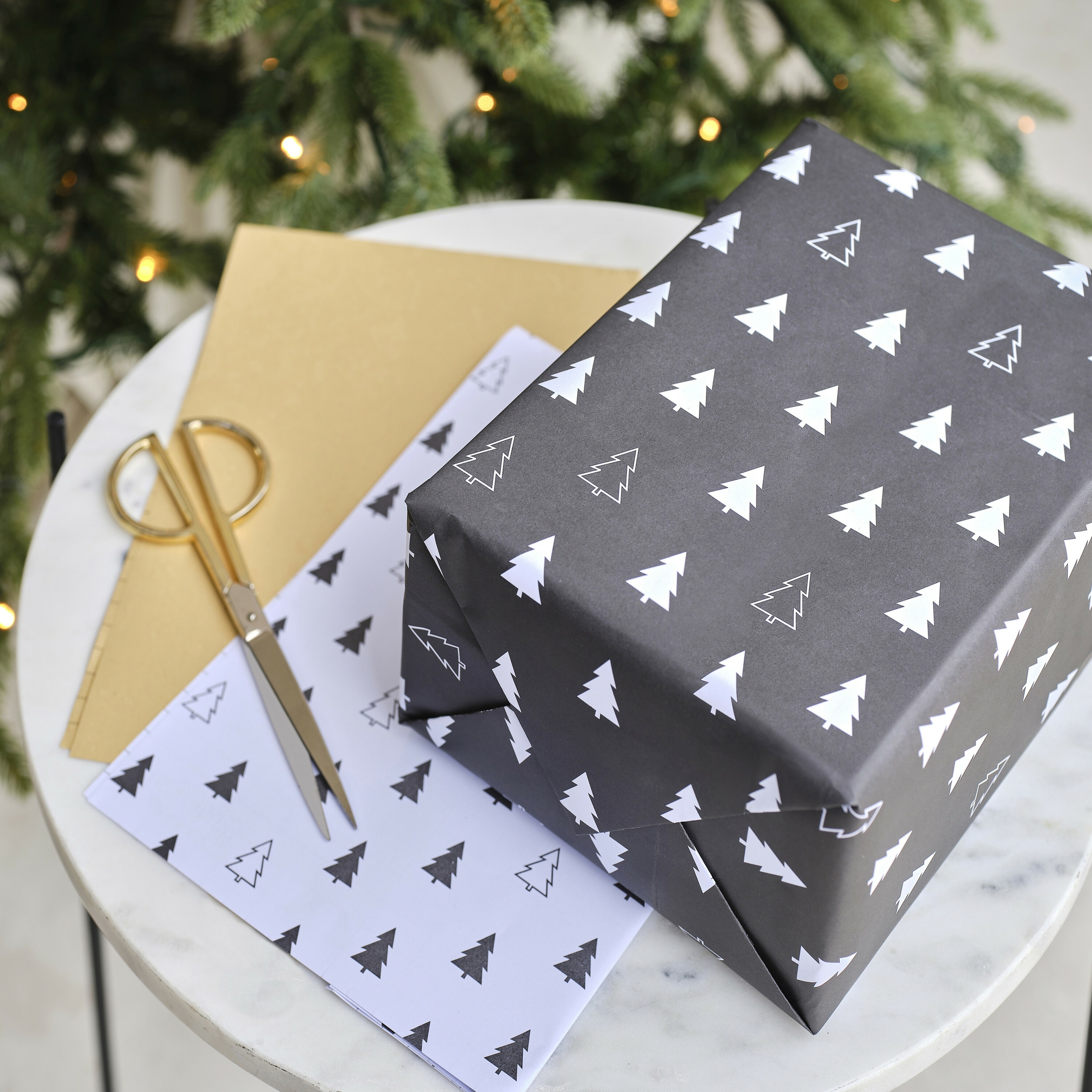 Kit paquet cadeau de Noël traditionnel - Papier cadeau