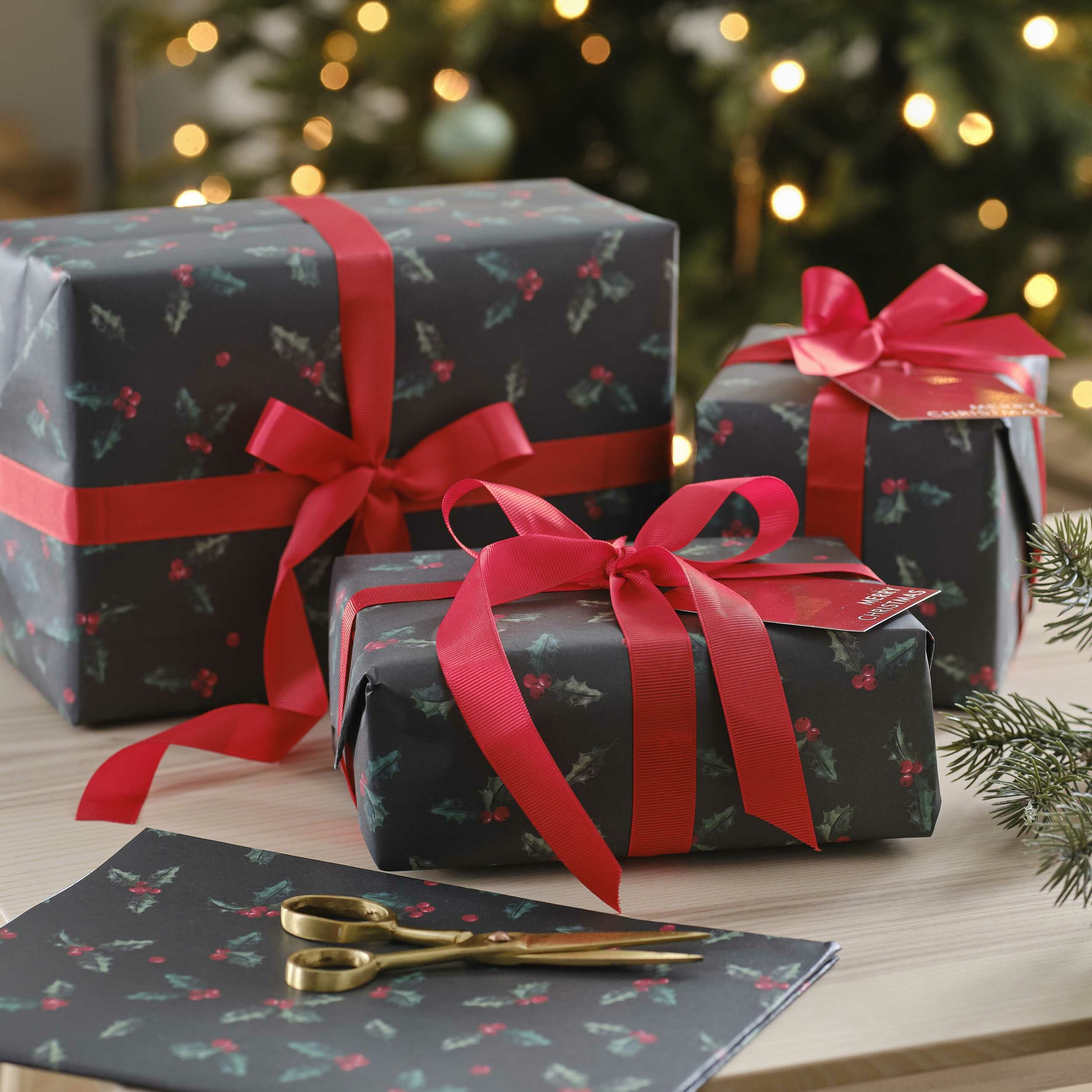 Kit paquet cadeau de Noël traditionnel