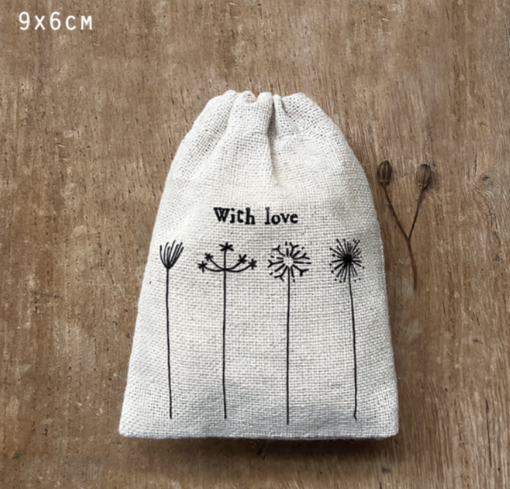 Joli petit sac coton with love