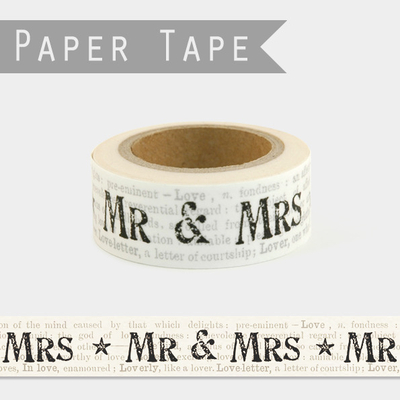 "Mr & Mrs" - Masking tape mariage