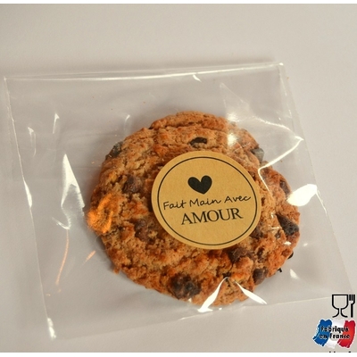 "Cookie" - 100 sachets carrés en plastique alimentaire