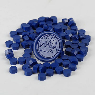 "Seal" - 100 granulés de cire bleu marine pour sceau