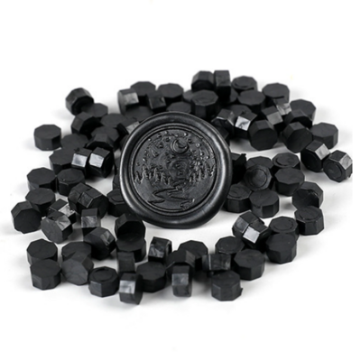 "Noir" - 100 granulés de cire pour sceau