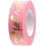 jolie masking tape rose dorée