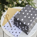 papier cadeau noel noir et blanc