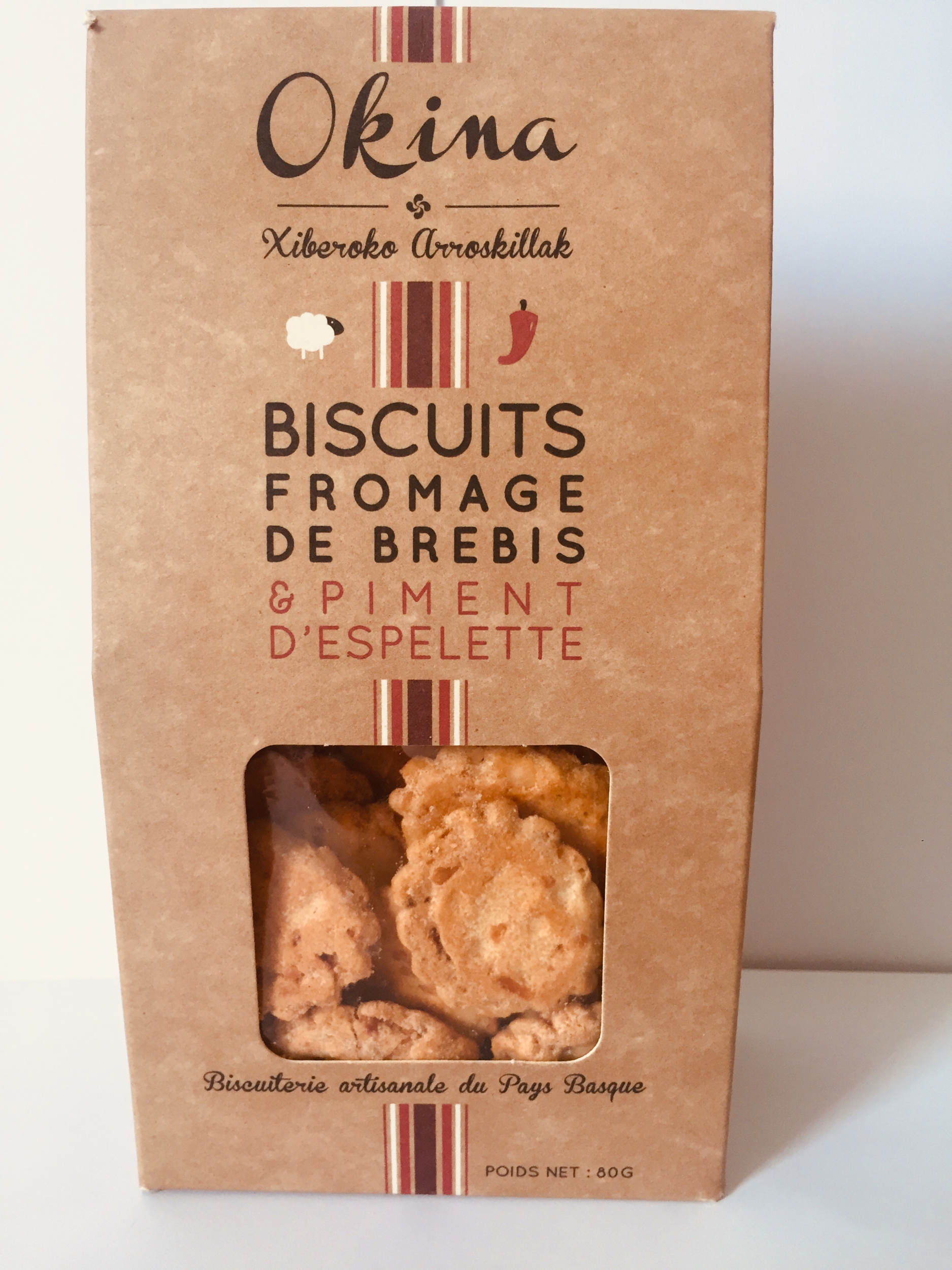 Biscuits au fromage de brebis et Piment d\'Espelette