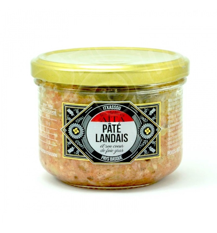 Pâté landais avec son médaillon de foie gras - 180 gr