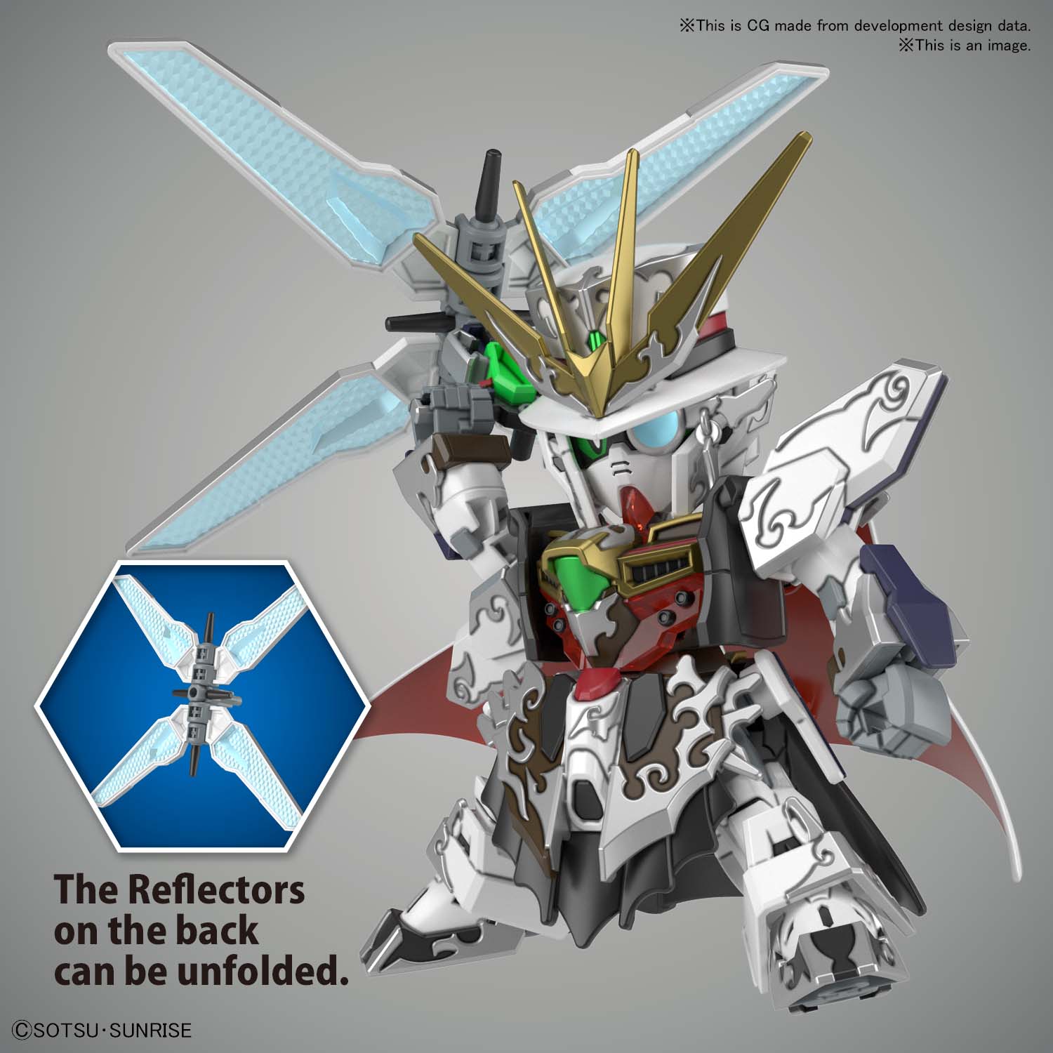 BANDAI GUNPLA SDW Heroes Arsene Gundam X 10 f vue complementaire