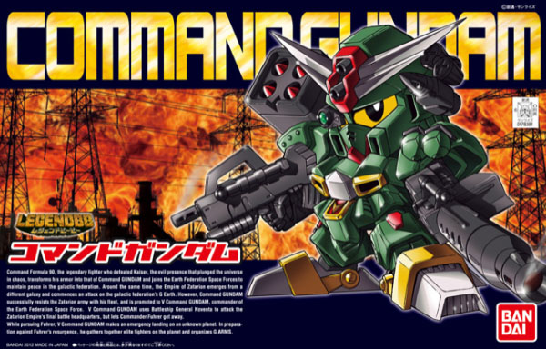 BANDAI GUNPLA BB Legend Command Gundam 375 a boite